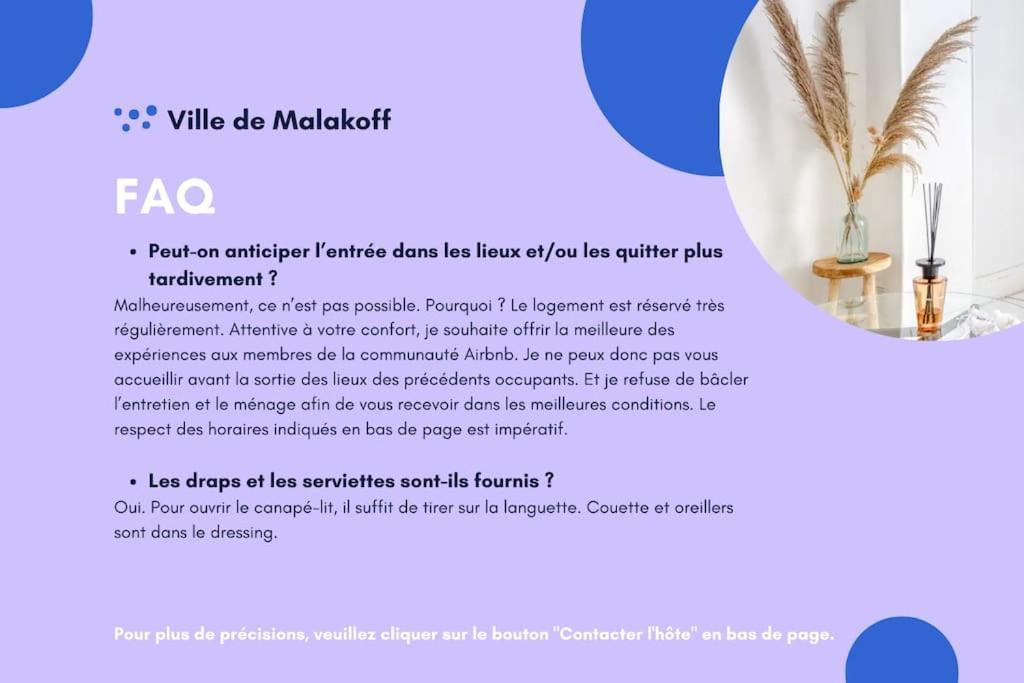 Apartment Cosy I Proche De La Porte De Versailles Paris Malakoff