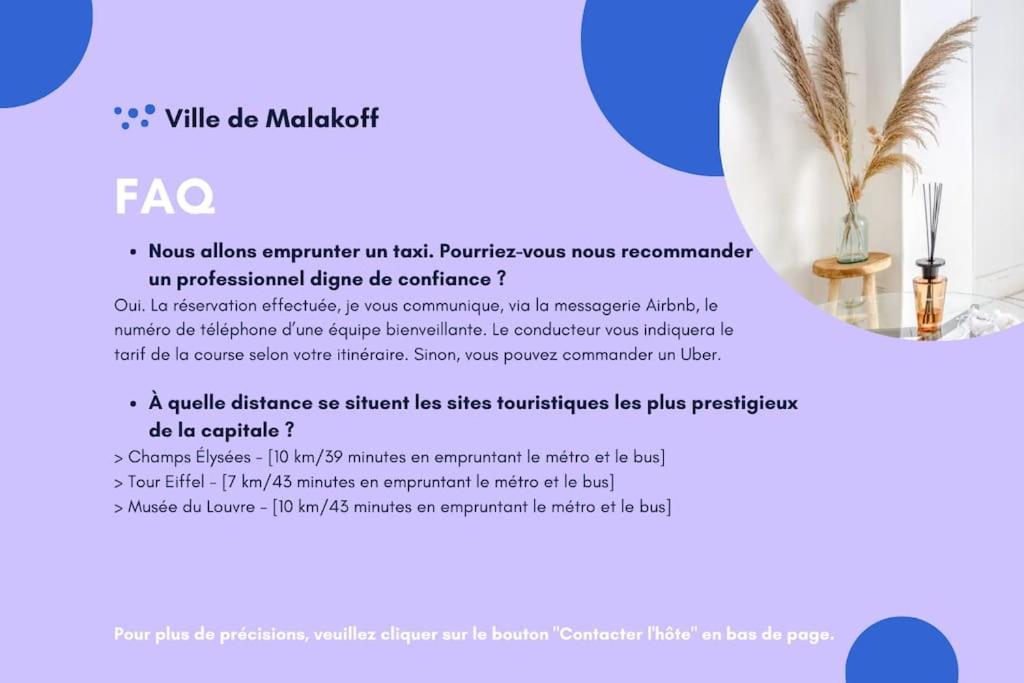 Cosy I Proche De La Porte De Versailles Paris Malakoff